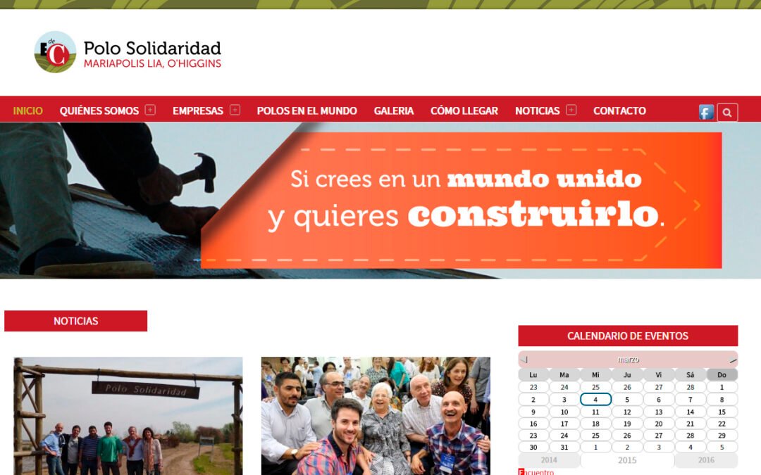 La EdC de estreno: web del Polo Solidaridad