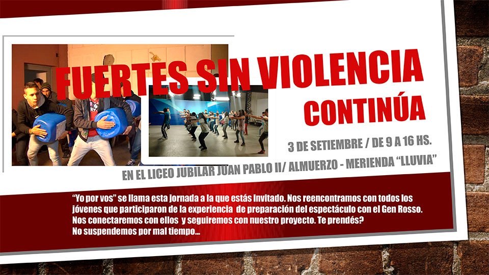 «Fuerte sin violencia» continúa en Montevideo