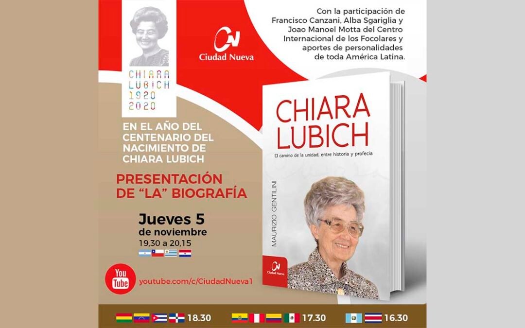 Presentación del Libro: Chiara Lubich, el camino de la unidad, entre historia y profecía